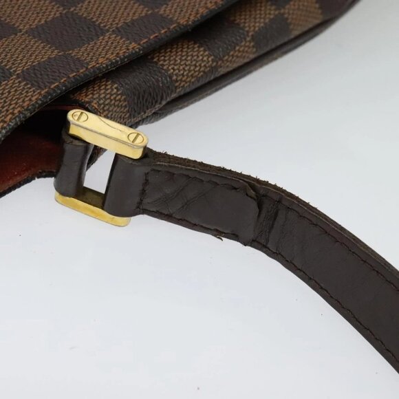 LOUIS VUITTON Damier Ebene Musette Shoulder Bag N51302 LV Auth BA4053 - Picture 9 of 16
